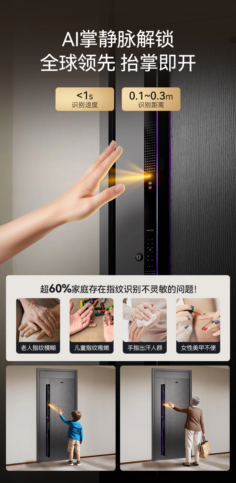 天能智能门M3pro | 内外可视 安全守护