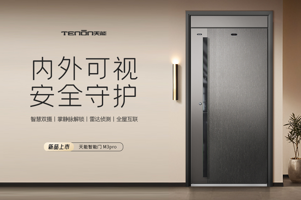 天能智能门M3pro | 内外可视 安全守护