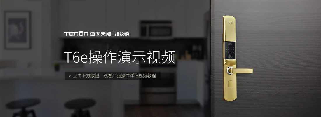 亚太天能指纹锁T6e操作演示视频