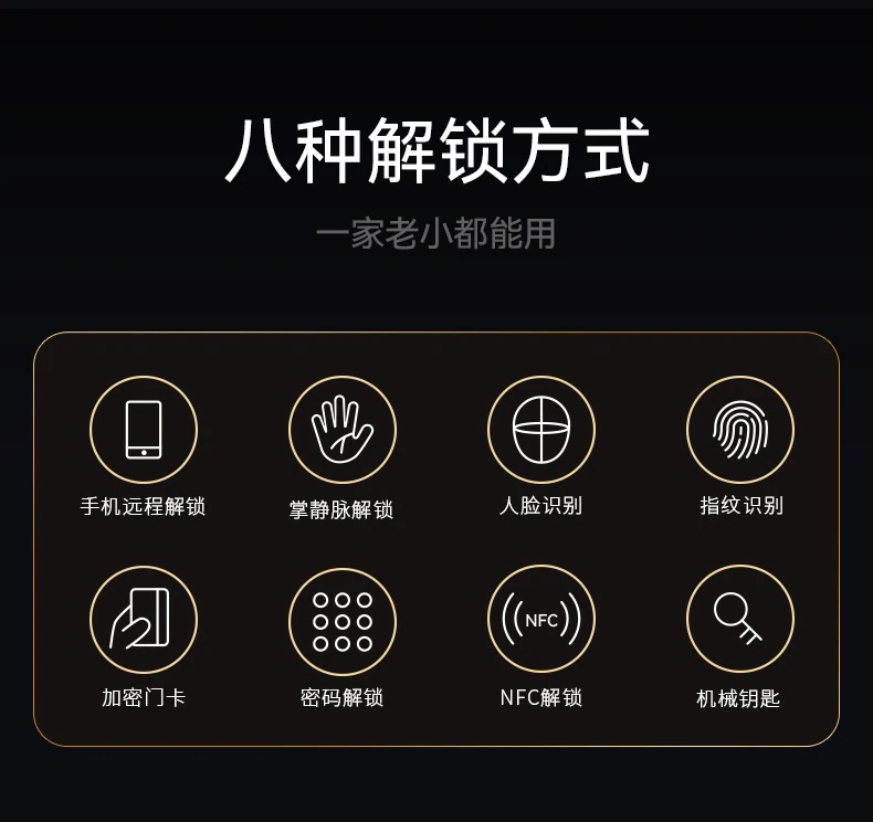 天能智能门M8plus升级版︱精雕铸铝 Ai三摄监控