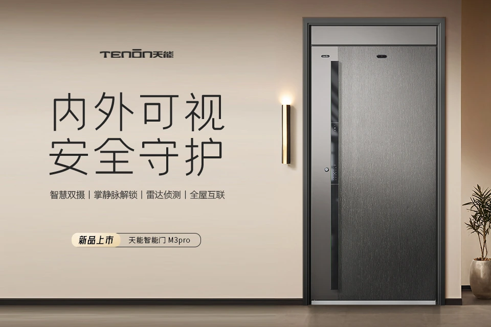 天能智能门M3pro | 内外可视 安全守护